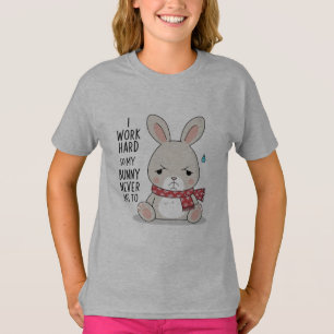 Camiseta Sad Bunny - Coelho Minimalista Doce com C