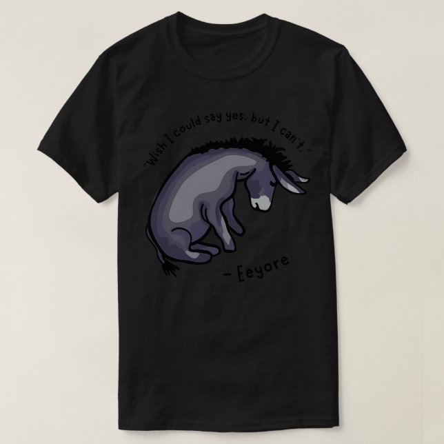 Camiseta Sad Eeyore Cotação 3 (Frente do Design)