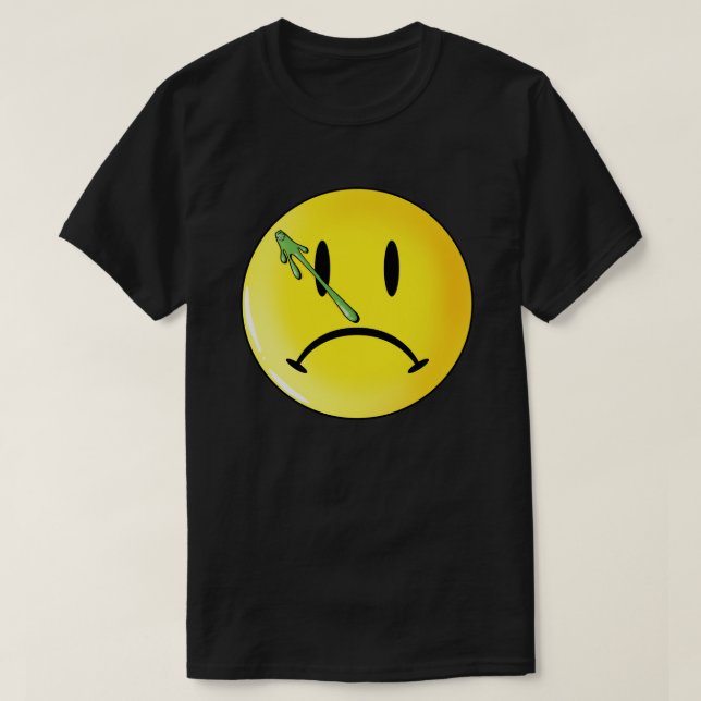 Camiseta Sad Face emoji com Booger (Frente do Design)