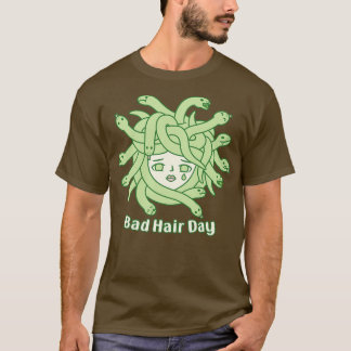 Camiseta Sad Medusa Cobra Cabelo Mau Engraçado