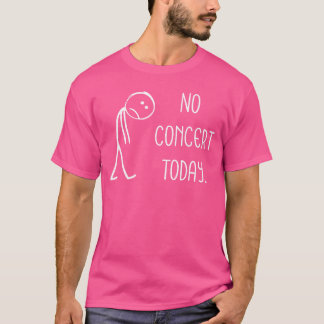 Camiseta Sad Stick Figure Music Concert Lovers No Concertod