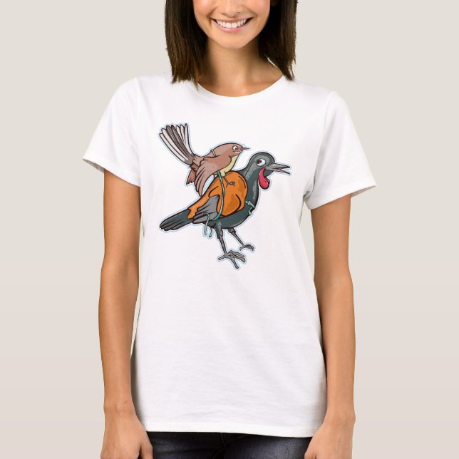 Camiseta Saddleback e Fantail (Frente)