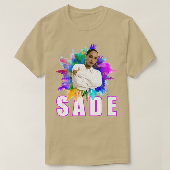 Camiseta Sade Engraçado Lindas Cores Sade Chemise Sade Beau (Frente do Design)