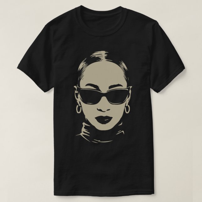 Camiseta Sade Fan Art (Frente do Design)