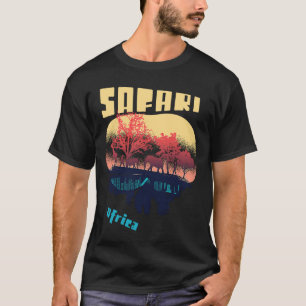 Camiseta Safari Africa Serengeti Wilphants Giraffe