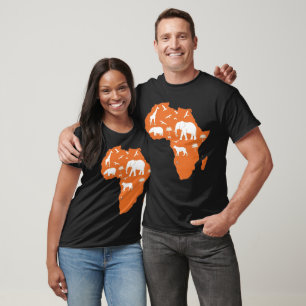 Camiseta Safari Africano Animais Selvagens Africanos - Meio