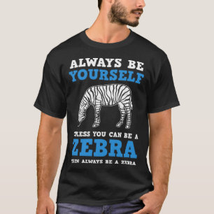 Camiseta Safari Animal Willife Para Crianças Zebra
