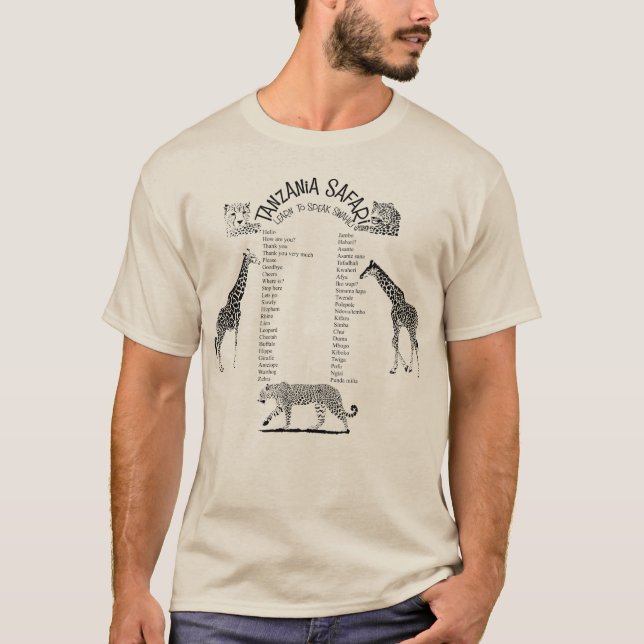 Camiseta Safari de Tanzânia (Frente)