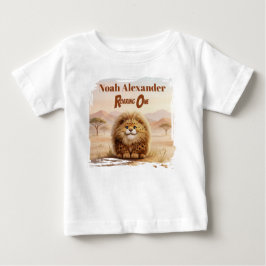 Camiseta Safari First Birthday Zuberi Fluffy Leopard Party