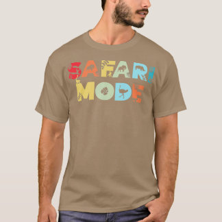 Camiseta Safari Mode Willife Animal Zoo Animal Funny Safar