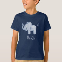 Safari, o Elefante Azul Safari, com Nome