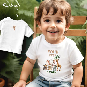 Camiseta Safari Selgle Cute Animal Selvagem Selvagem Quarto