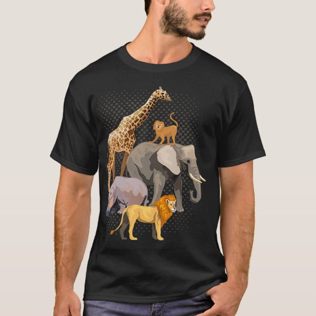 Camiseta Safari Squad African Safari Animal Zoo Engraçado (Frente)