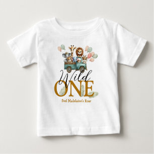 Camiseta Safari Wild One First Birthday