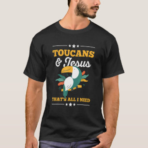 Camiseta Safari Wildlife Toucan Para Um Pássaro Turiano