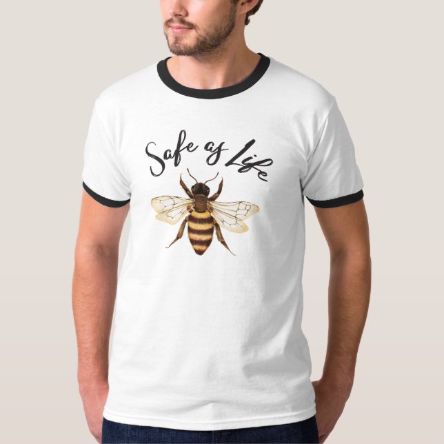 Camiseta Safe as Life Oversized Ringer (Frente)