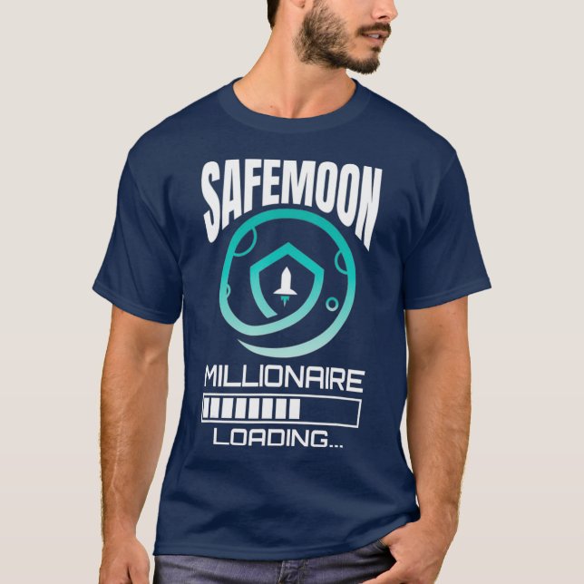 Camiseta Safemoon Millionaire Funny Crypto Cryptocurrency (Frente)