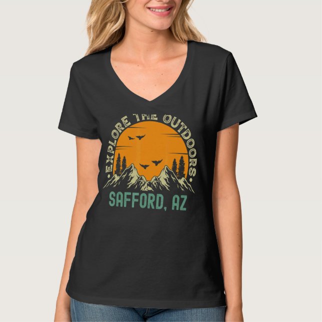 Camiseta Safford Arizona Explore O Exterior (Frente)