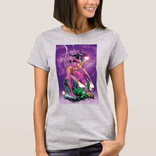 Camiseta Safira verde da lanterna e de estrela - cor
