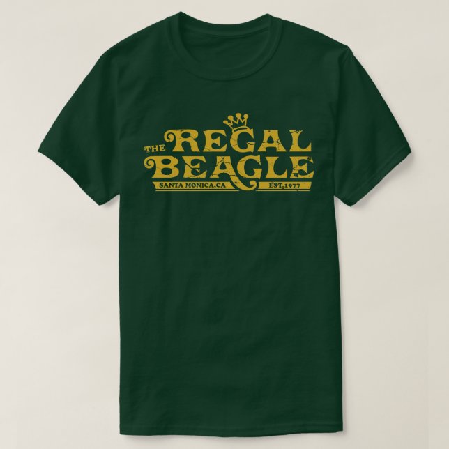 Camiseta safra de beagle real rackeada (Frente do Design)