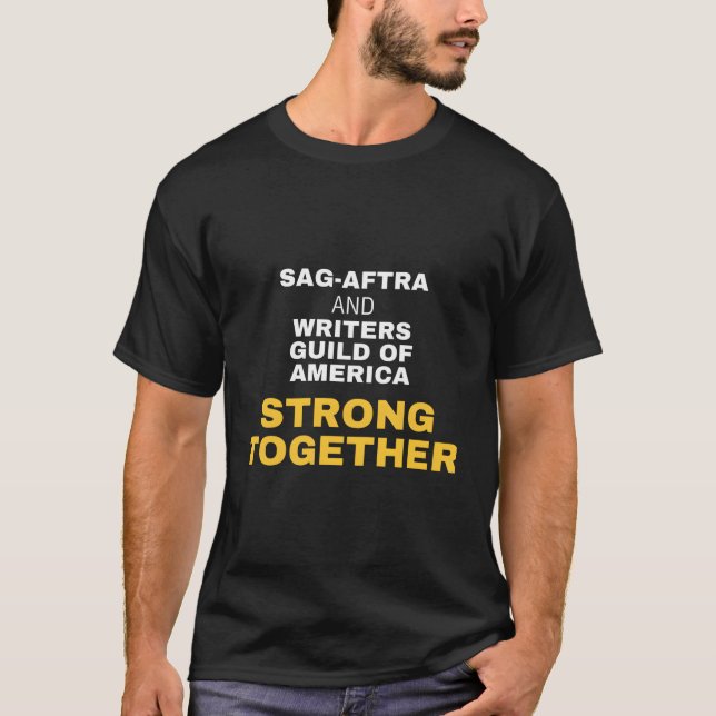 Camiseta Sag Aftra Strong On Strike Classic (Frente)