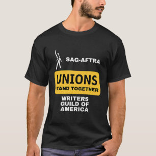 Camiseta Sag-Aftra Unions Se Juntam Escritores Culpados De 