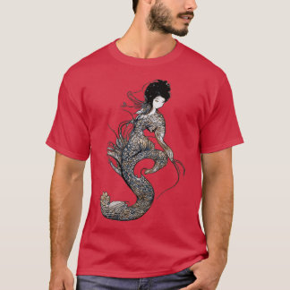 Camiseta Sage Green Mermaid Art e Smermaid Gifts