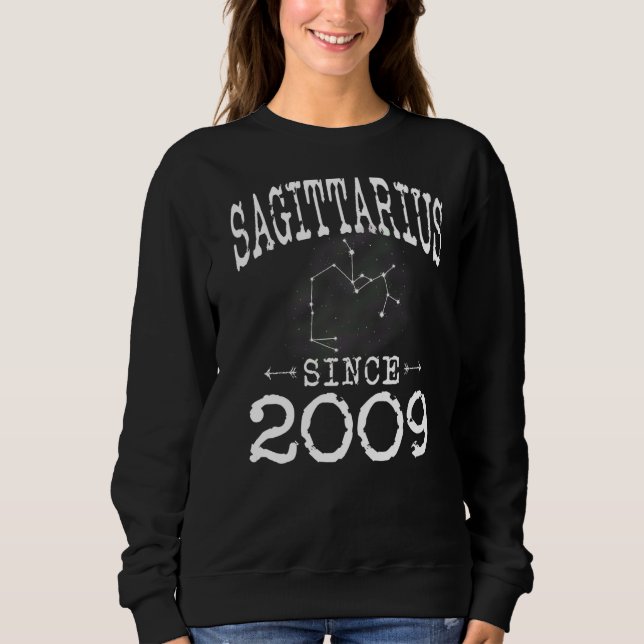 Camiseta Sagitário Desde 2009 Constelação Sagittarius B (Frente)