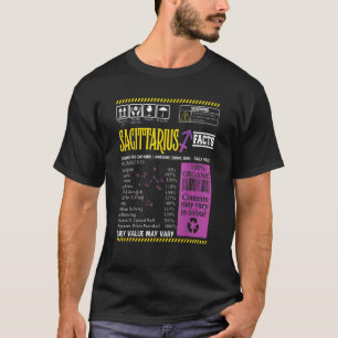 Camiseta Sagitário Sagitário Fatos Zodiac Sinal