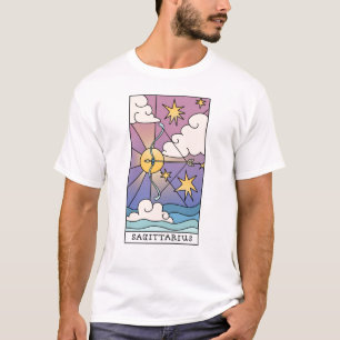 Camiseta Sagitário - Sinal de Zodiac - Abstrato Art Vintage