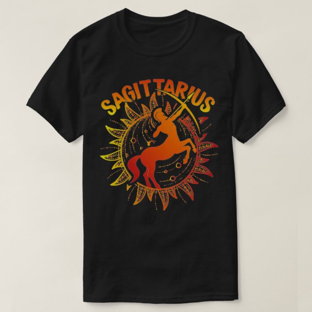 Camiseta Sagitário - Sinal Zodiac Design (Frente do Design)