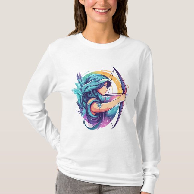 Camiseta Sagittarius Archer Goddese (Frente)