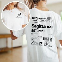 Camiseta Sagittarius Astrologia Zodiac Astrologia Aniversár