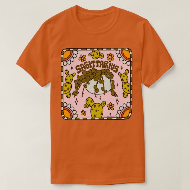 Camiseta Sagittarius Cactus (Frente do Design)