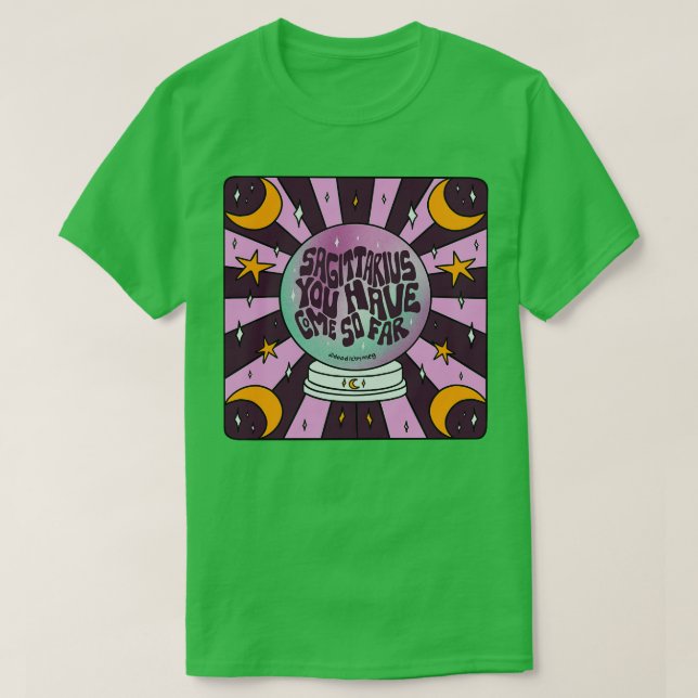Camiseta Sagittarius Crystal Ball (Frente do Design)