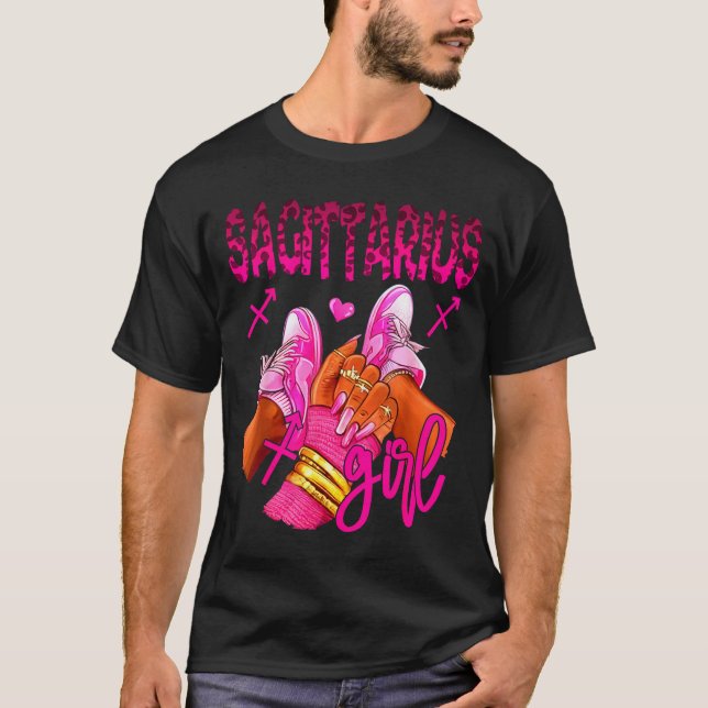 Camiseta Sagittarius Zodiac Sign Birthday Queens Horoscope  (Frente)