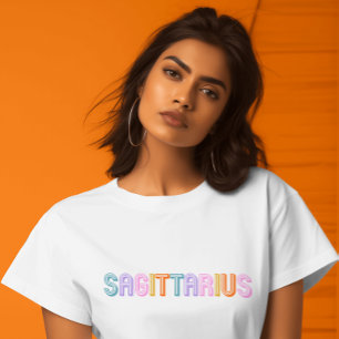 Camiseta Sagittarius zodiac - tendência de tipografia