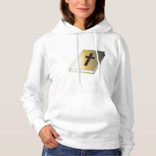Camiseta Sagrada Bíblia Dourada com Cruz Preta Religiosa
