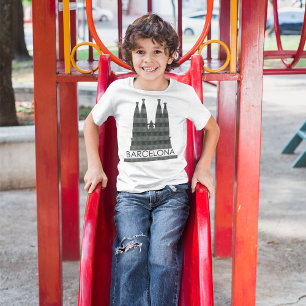 Camiseta Sagrada Geométrica Moderna Familia Barcelona Skyli