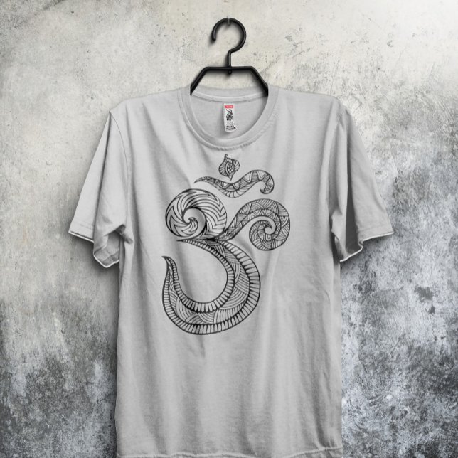 Camiseta Sagrada Om Hindu Om símbolo T-shirt Aum (Sacred Om T-shirt Hindu Om symbol T-shirt )