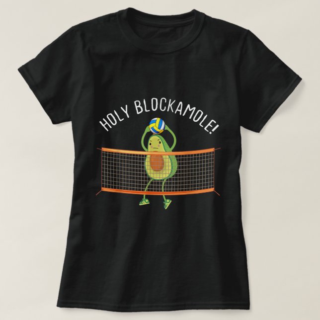 Camiseta Sagrado Blockamole de Voleibol (Frente do Design)