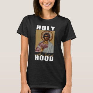 Camiseta Sagrado Com Uma Dica De Capuz Reze Jesus Cristo Co