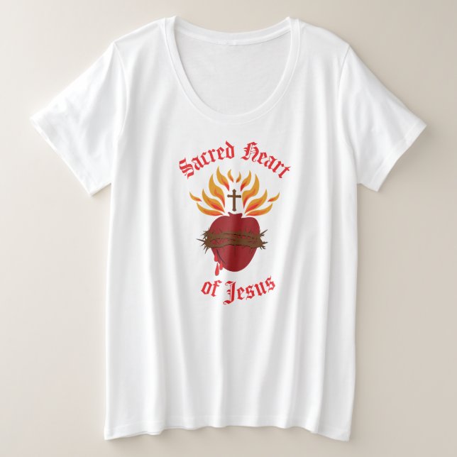 Camiseta Sagrado Coração de Jesus (Frente do Design)