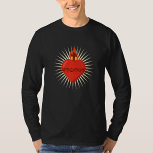 Camiseta Sagrado Coração de Jesus Católico Tradicional Lati