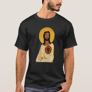 Camiseta Sagrado Coração de Jesus Católico Tradicional Lati