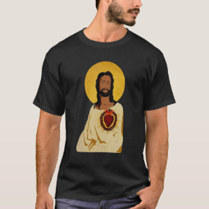 Camiseta Sagrado Coração de Jesus Católico Tradicional Lati