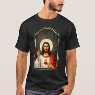 Camiseta Sagrado Coração de Jesus Cristo Católico Imaculado