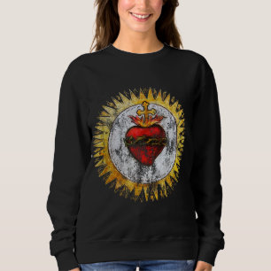Camiseta Sagrado Coração de Jesus Cristo Vintage Christian