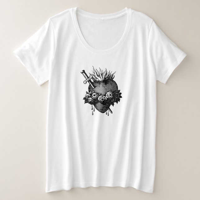 Camiseta Sagrado Coração De Maria (Frente do Design)