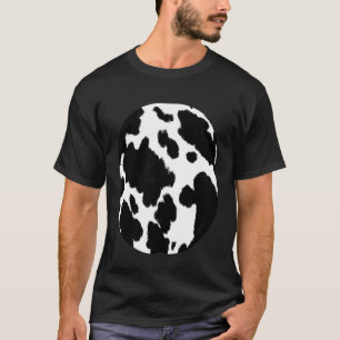 Camiseta Sagrado Padrão de Impressão de Vaca Piada de Hallo